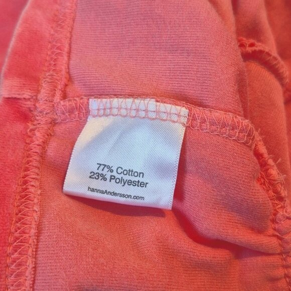 Hanna Andersson girls size 110 or 5 dress velour peach 4 tiered vguc - Picture 4 of 4